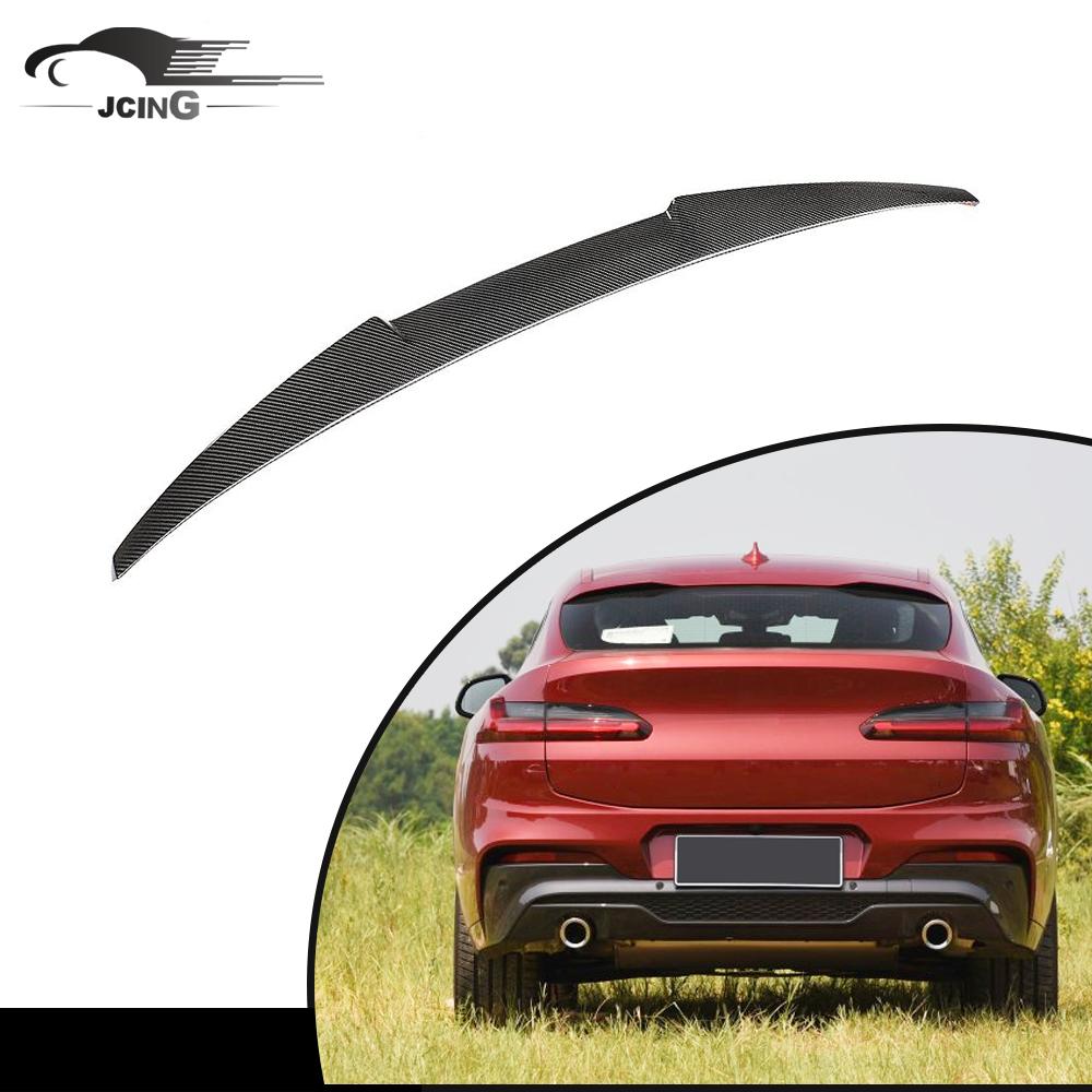 M4 стиль углеродное волокно задний багажник спойлер для BMW X4 G02 2019 2020 заднее крыло спойлера