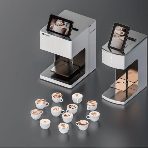Ripple Maker 3D printer makes coffee foam works of art,coffer makee, coffee printer