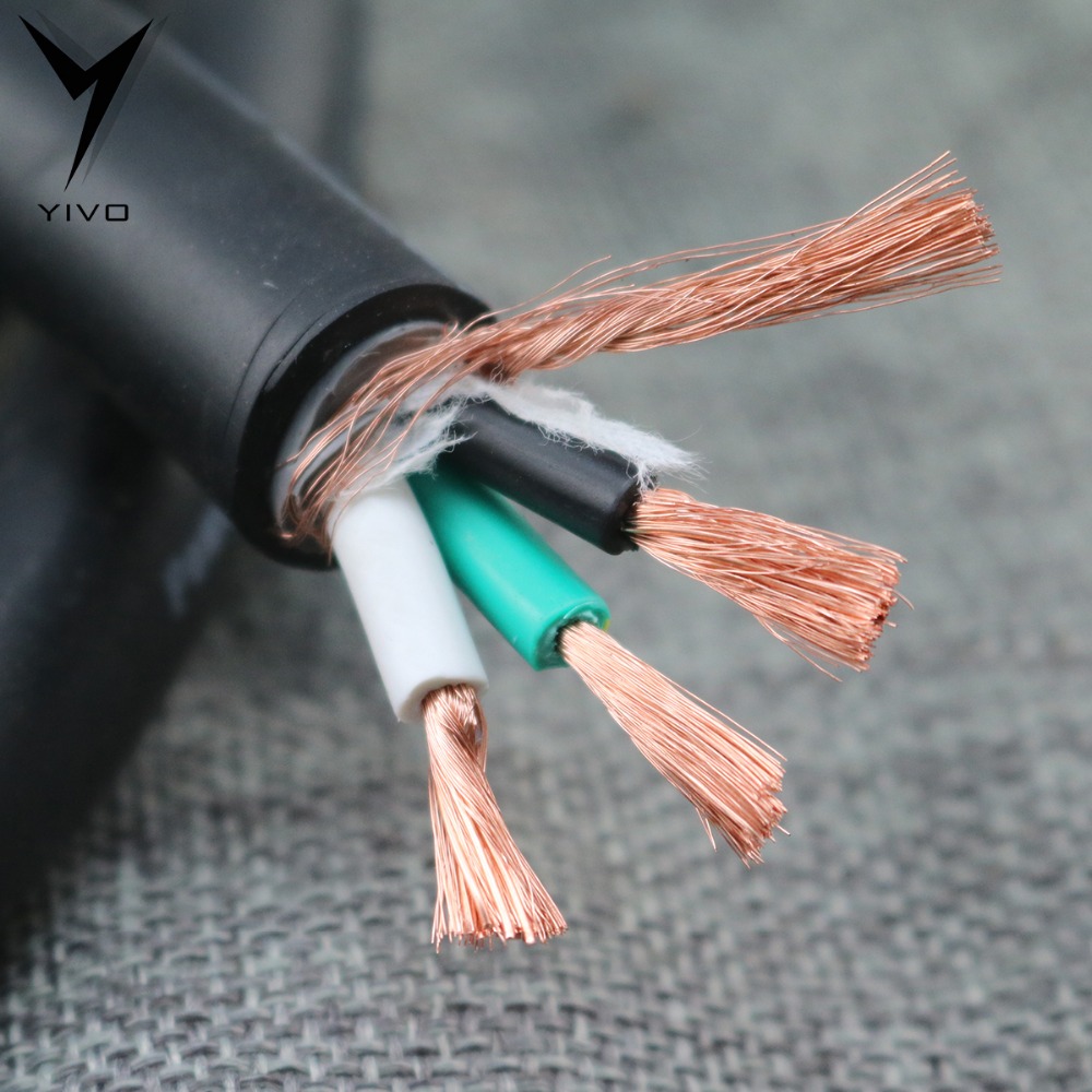 Hi-end йиво YPC01 # Hi-FI DIY усилитель CD-плеер кабели переменного тока 16 мм из чистой меди 3 ядра в черно-белую ПВХ чехол силовой кабель провод