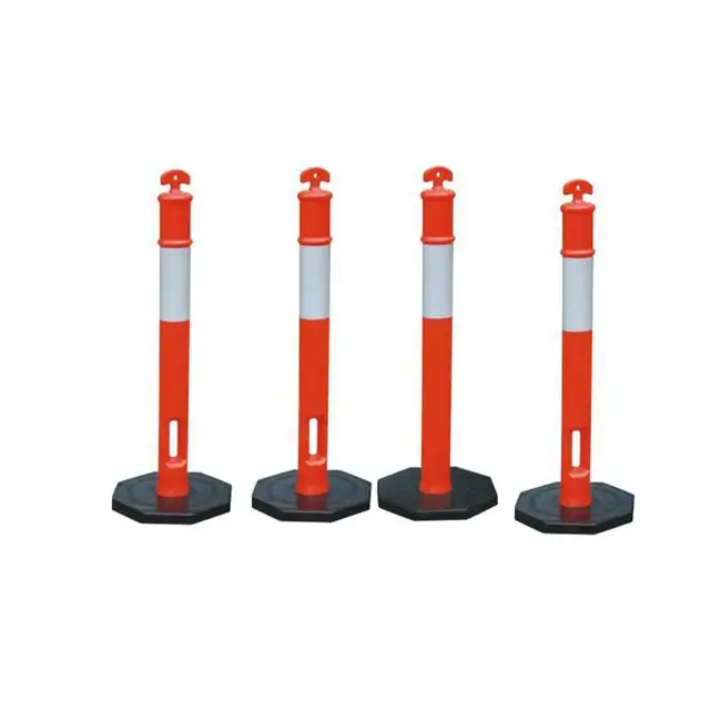 Beijing 18 years Factory road safety 42 inches 1,100mm plastic PE warning traffic bollard post
