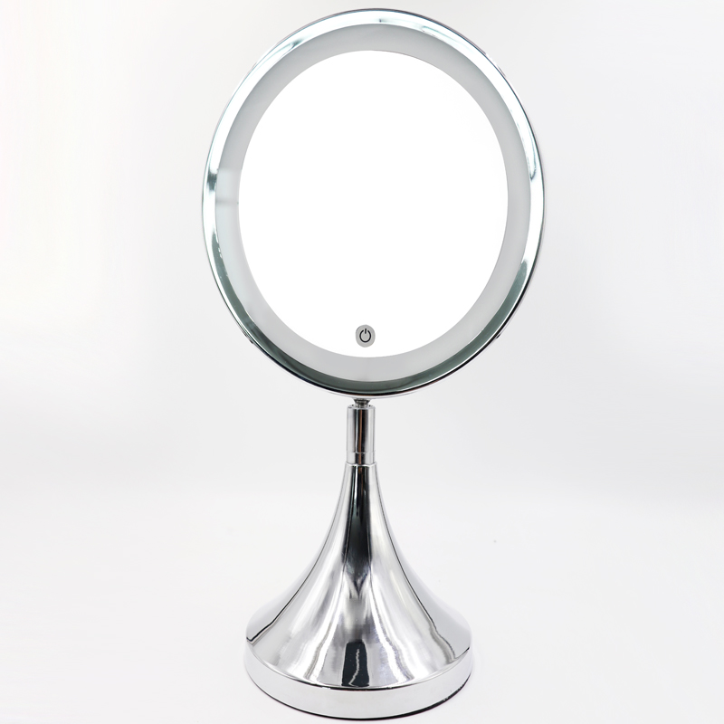Double Sides Makeup Mirror Light LED Rechargeable Makeup Desk Lighted Mirror