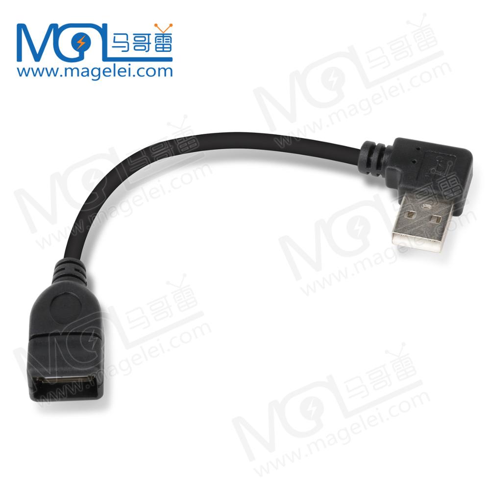 20 см 90 градусов угол Usb2.0 мужчина к женщине кабель для передачи данных USB удлинитель