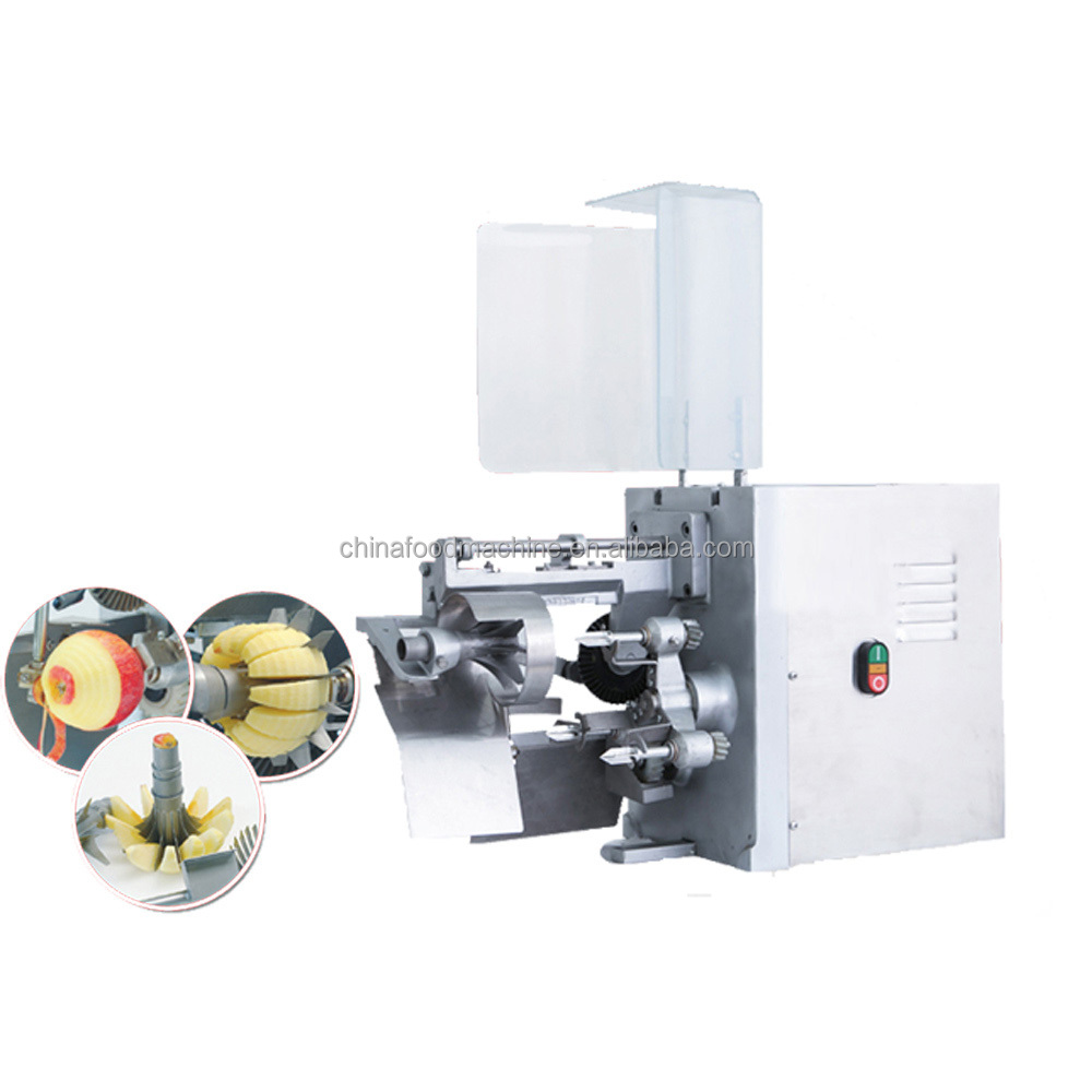 hot sale fruit apple peeler fruit peeling and core removing apple cutting machine