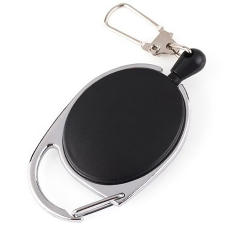 Выдвижная катушка для бейджа из цинкового сплава ABS пластик ID Lanyard имя бирка держатель для карты бейдж катушка откатная лента брелок цепь зажимы