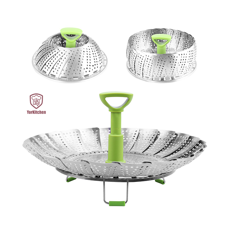 Stainless Steel Collapsible Steamer Insert for Steaming Veggie Food Seafood Cooking Vegetable Steamer Basket