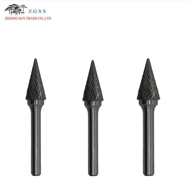 Zigong manufacture tungsten carbide rotary burrs in grade of YG7/YG8/YK15