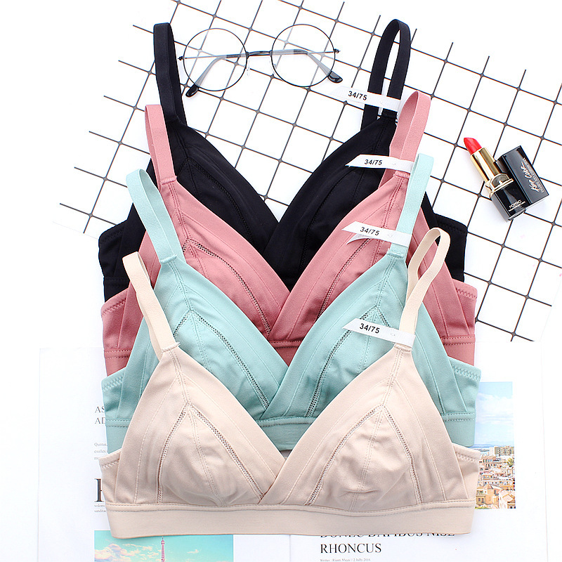 Thin With Cotton Lady's Lingerie Set Triangle Cup Sexy Bra And Panty New Design Sexy Lingeries Underwear Lingerie Femme