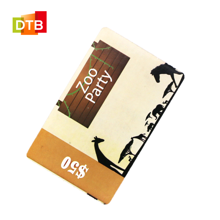 DTB индивидуальная Печать MIFARE классический 1k бумажный билет RFID карта