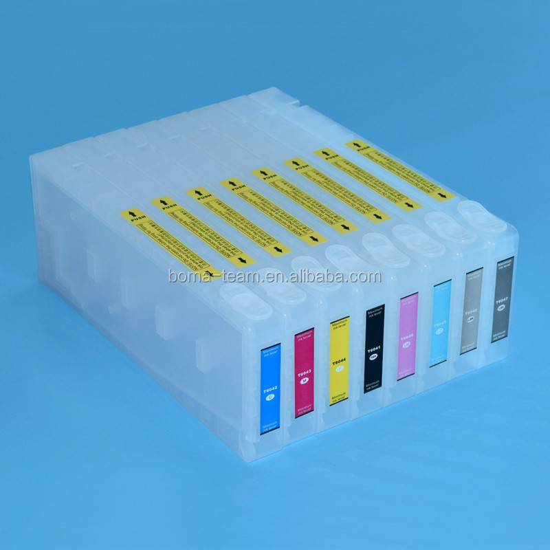 BOMA T6041-T6047 T6049 350 мл пустой многоразовый картридж с чипом для Epson Stylus PRO 7880 9880 принтер