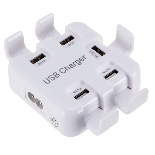 Портативное быстрое зарядное устройство USB для мобильного телефона, портативное настольное настенное зарядное устройство, Настольная мини-станция для быстрой зарядки с 5 портами