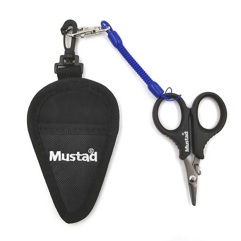 Профессиональные рыболовные ножницы Mustad из нержавеющей стали для приманки, легко разрезаемая полиэтиленовая углеродистая леска, плетеная леска, другие рыболовные товары