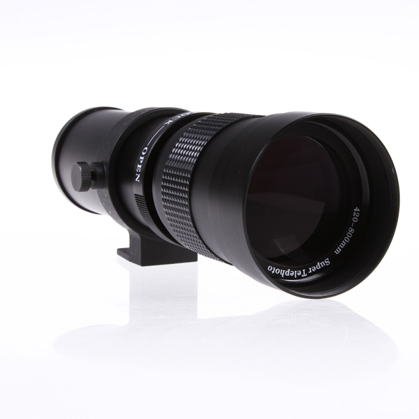 Телеобъектив 420-800 мм f/8,3-16 с ручным зумом для Canon Nikon всех DSLR-камер