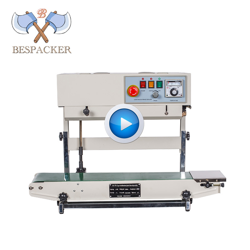 Bespacker FR-770LW Дата пластиковая оберточная бумага с печатным рисунком крафт-бумага из алюминиевой фольги Автоматическая непрерывная сумка для термической запайки упаковочная машина