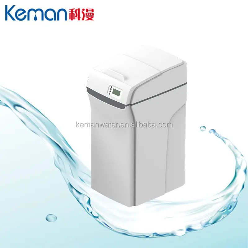 household water softener with resin inside