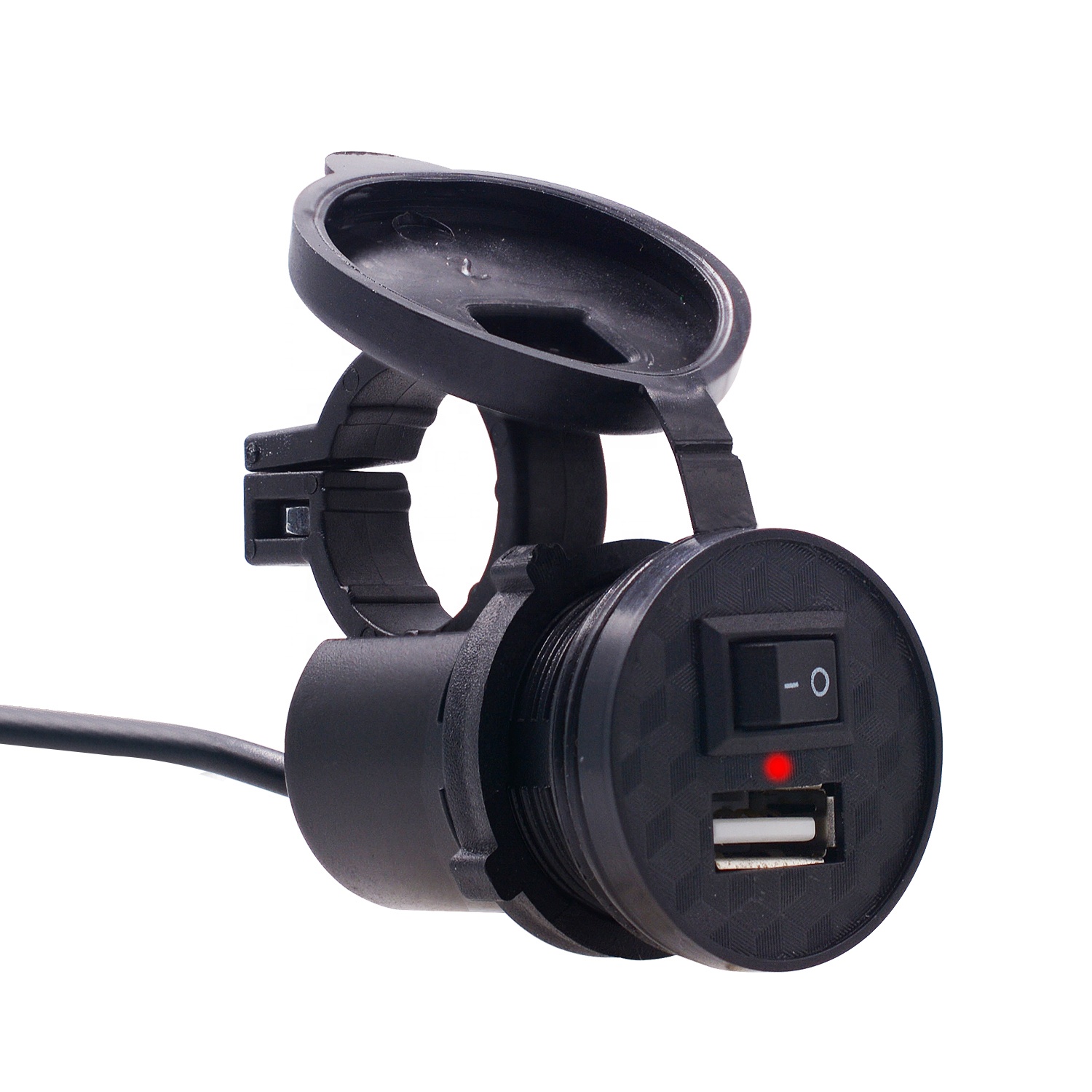 Прямая поставка с завода, зарядное устройство USB для мобильного телефона на мотоцикл, автомобильное зарядное устройство 12 В, водонепроницаемый, с переключателем, модифицированные аксессуары