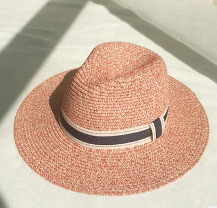 Most Popular Straw houndstooth pattern fedora hat manufacturer