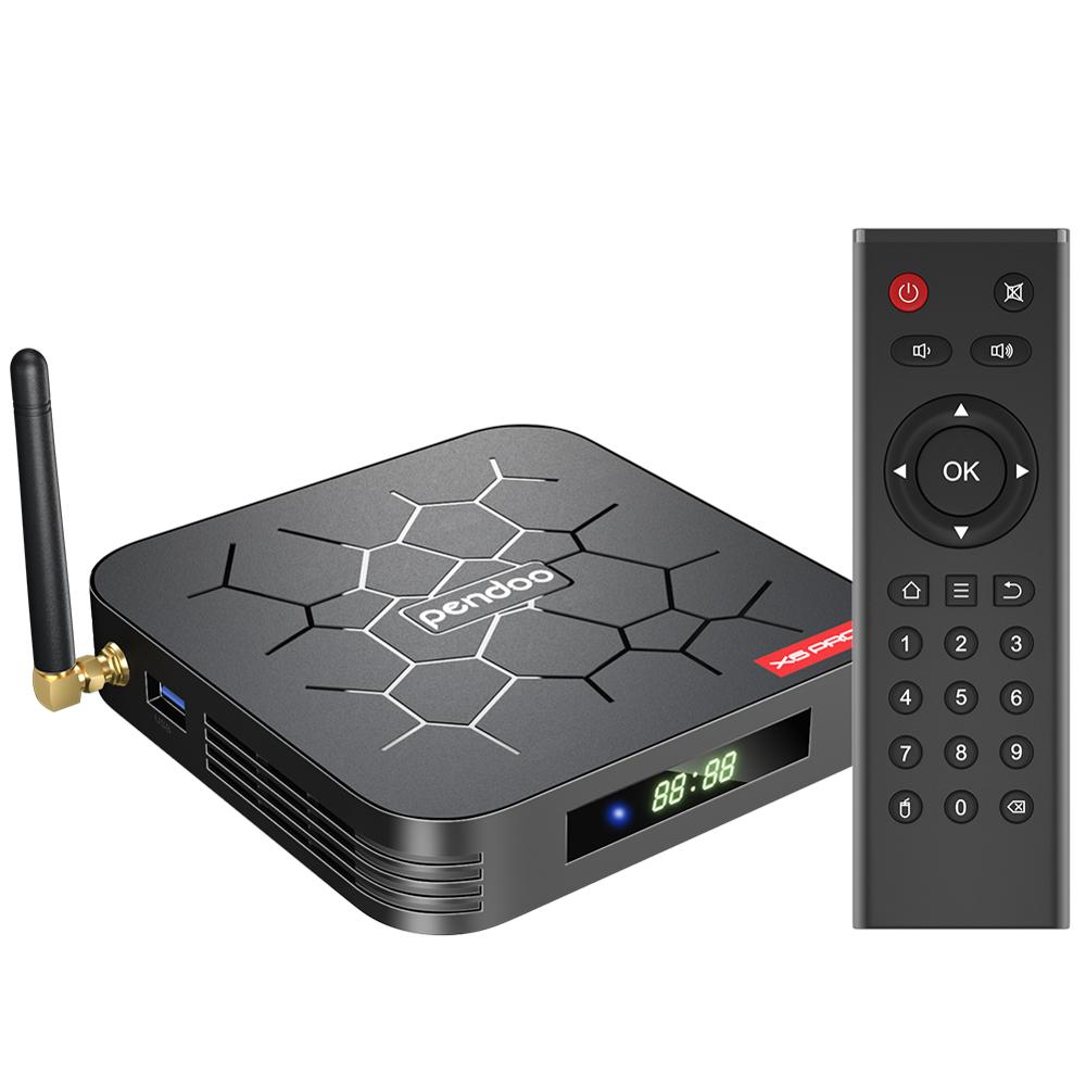 2019 best wifi tv box Pendoo X6 PRO Allwinner H6 Android 9.0 android tv box 4gb ram 32gb rom with external antenna