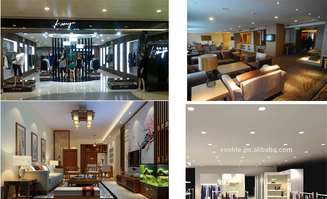Adjustable Aluminum LED Downlight Mounting Ring LED Ceiling Light Fixture