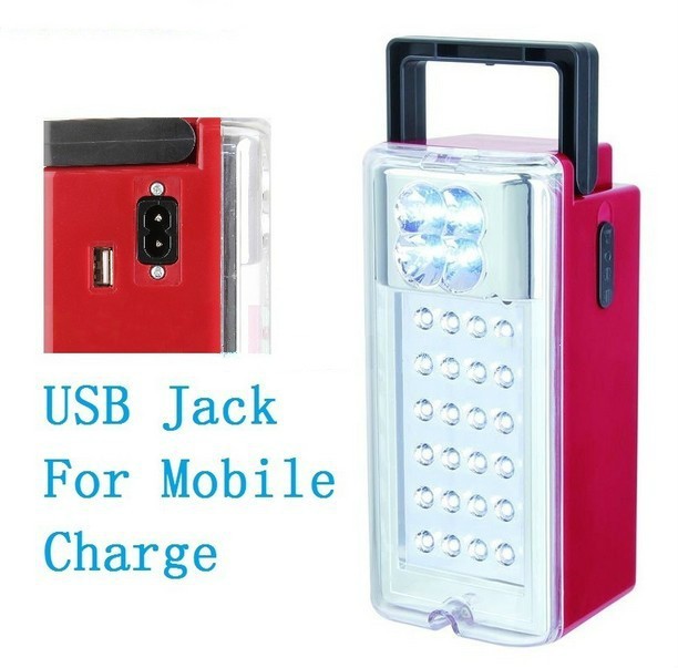 24 + 4 светодиодных аварийного освещения с USB-выходом
