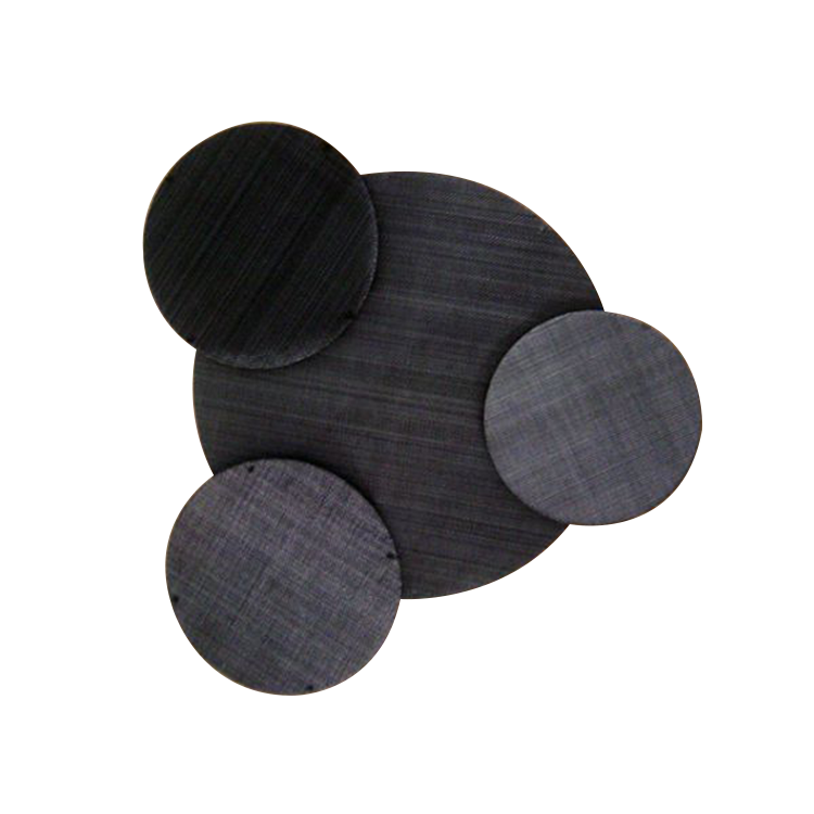 Extruder screen pack filter disc Black wire mesh cloth