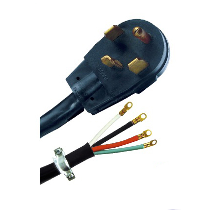 America Dryer cord 30A 125V/250V 3-pole 4-wire 14-30, round cord SRDT/DRT 6AWG*4C or 6AWG*2C+8AWG*2C