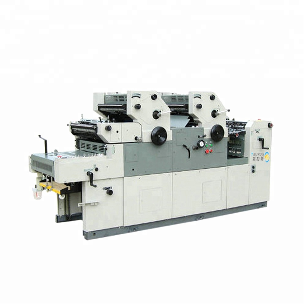 Taurus TR256DSNP-H 2 color offset printing machine poster/non woven bag/flyer/leaflet/brochure/envelope printing mach