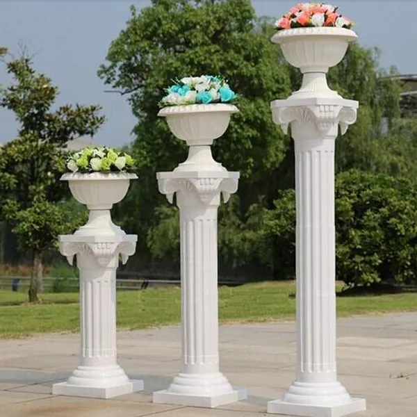 Hand made marble pillar for outdoor decoration