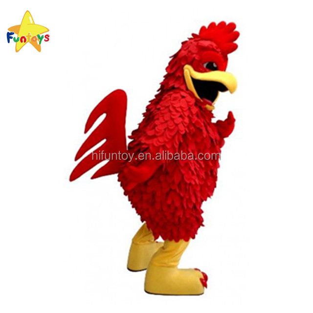 Funtoys CE ходящий красный куриный костюм талисмана для взрослых