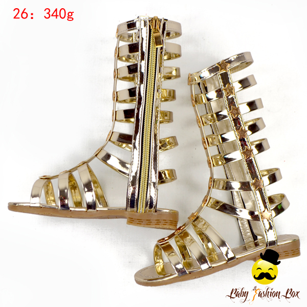 G5X-137 Yiwu Yihong Boutique Girls босоножки золотого цвета обувь PU детская одежда для девочек