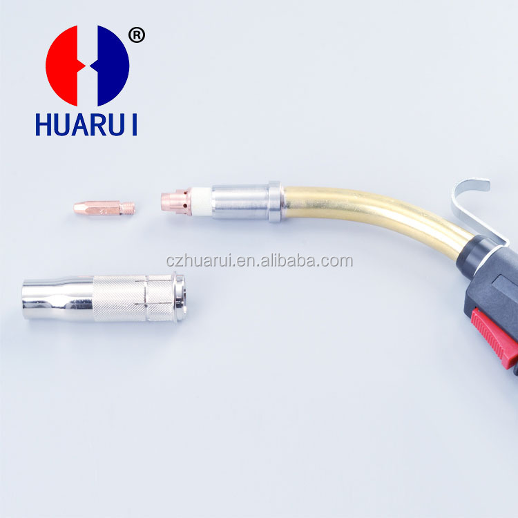Huarui 450A Air Cooled MT38 MIG Welding Torch Gas Welding Torch With Euro Connector