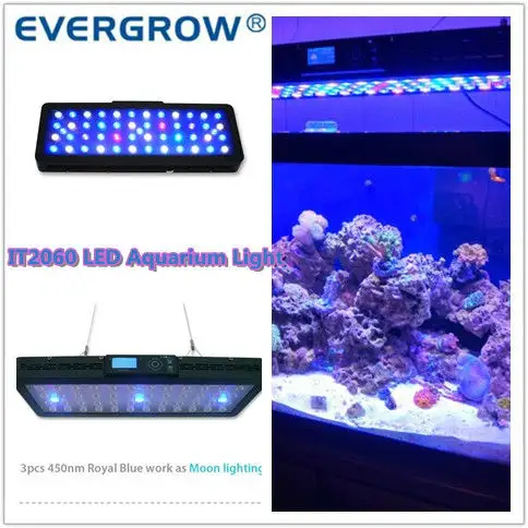 Морской лунный свет EverGrow программируемый из светодиодов свет аквариума коралловых рифов для рифового аквариума