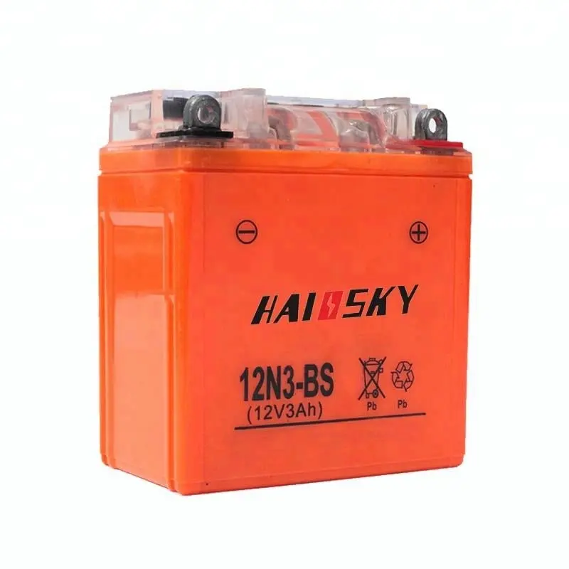 12N3-BS GEL battery 12v 3ah wet charged MF motorcycle battery for motorcycle