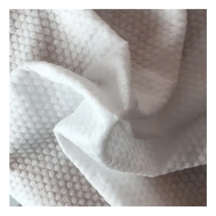 high quality 100% polyester spunlace nonwovenfabric interlining PET recyclable material for wet wipes