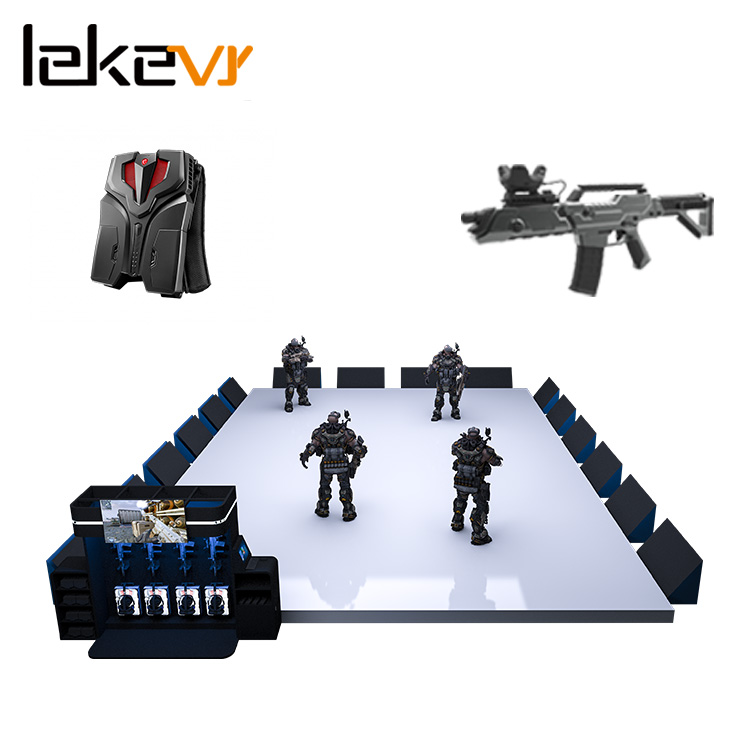 One Stop Solution Vr Experience Standing Space Gun Shooting 9D Vr Games Simulator For Vr Arena