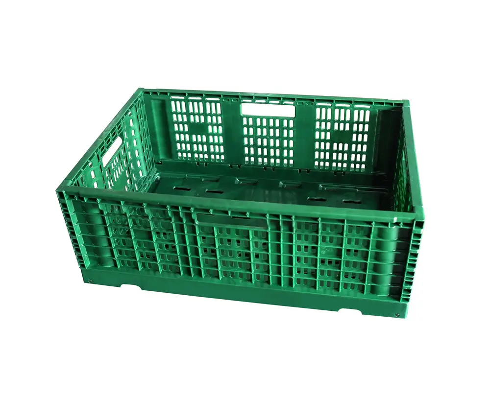 vented type harvest use RPC 6423 plastic collapsible storage basket and crate