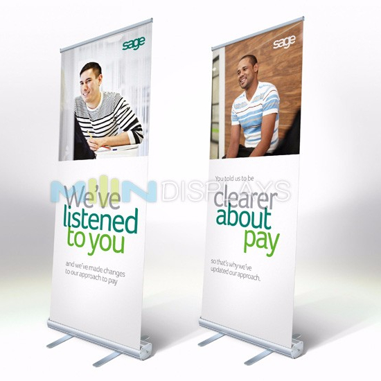85*200 cm Promotional Exhibition Detachable X Rack Roll Up Banner Display for Event
