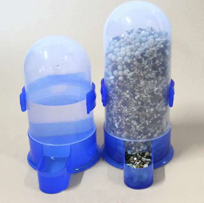 Custom different size of automatic plastic brid pigeon drinkers and feeders