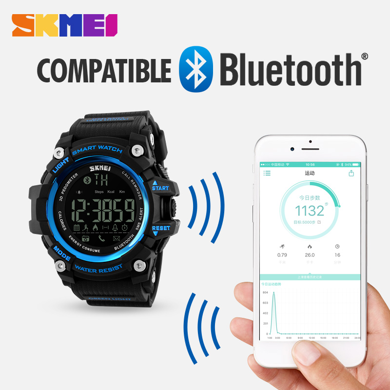 Skmei hot selling mens digital android smart whatsapp watch phone