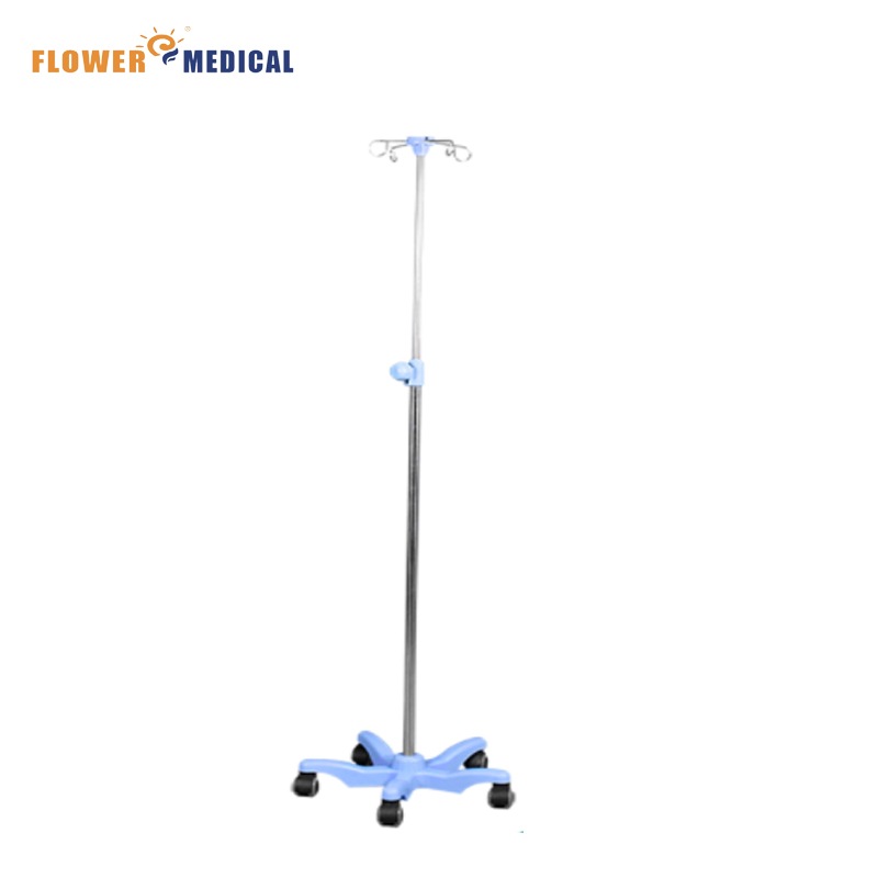 High Quality Iv Poles Stand Drip Stand Intravenous Foldable Pole Drip Stand For Hospital Bed