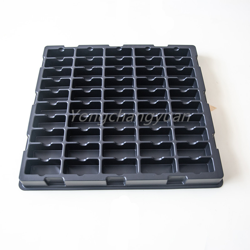 Custom Colored ESD Packing Plastic PET PS Electronics Blister Tray