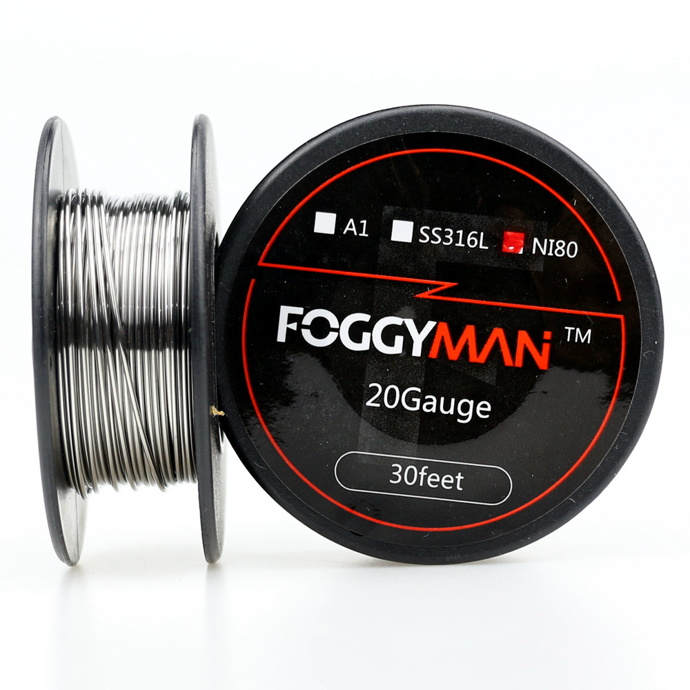 Foggyman 15 футов в рулоне провода нихрома ni80 электронная сигарета сопротивление нагревательный провод для vape