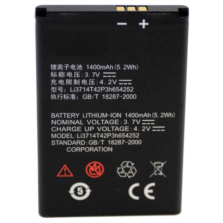 OEM оптовая продажа Оригинальный аккумулятор Li3714T42P3h654252 для ZTE U809 сменный аккумулятор 3,7 в 1400 мАч для мобильного телефона
