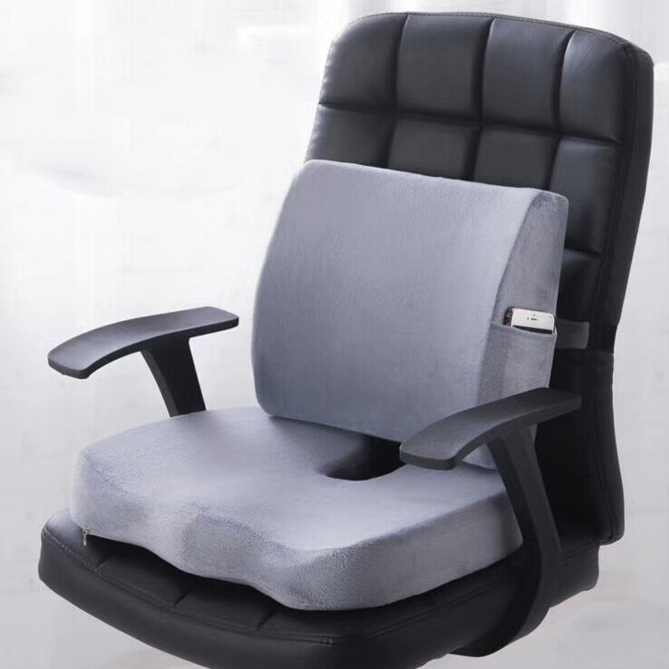 Wholesale Memory Foam Custom Car Seat Lumbar Back Support Massage Cushion For Chair Home Office