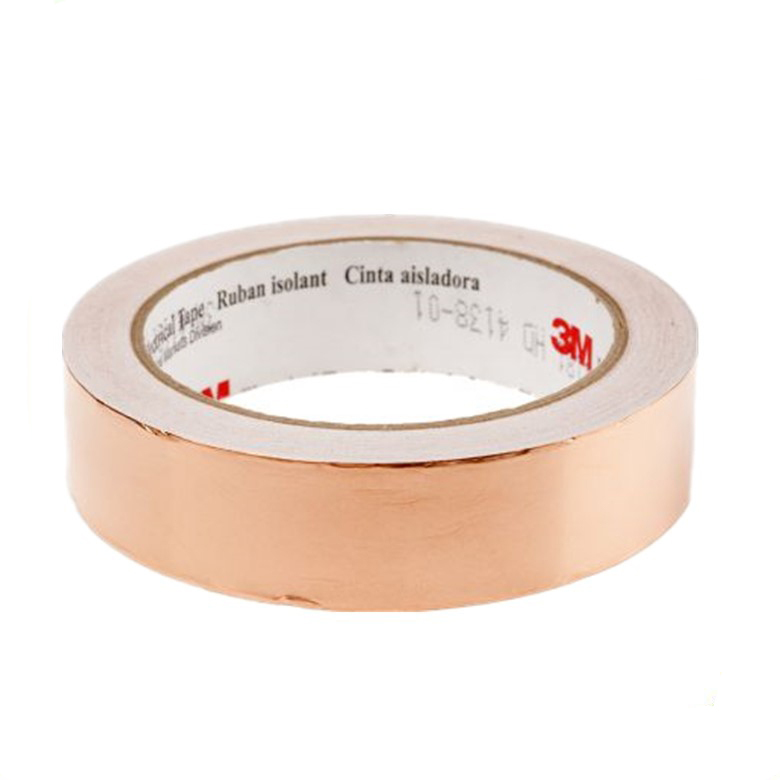 Black back Conductive Copper Foil Adhesive Tape Suppliers for stained glass and Paper Circuits Adhesive Copper Tape EMI