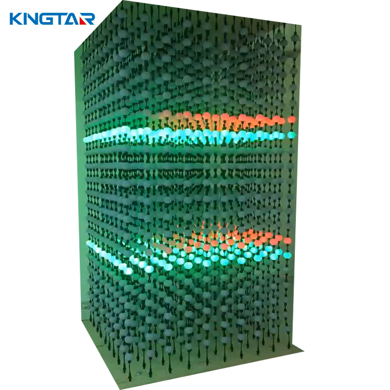 6 светодиодов DMX 3D led ball ws2811 led pixel string