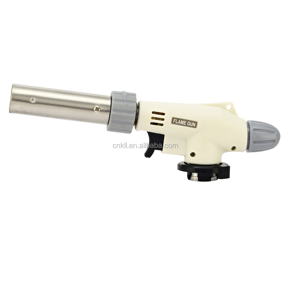 Adjustable 360 free rotation anti flare Culinary Creme Brulee Kitchen Chef Cooking gas blow Torch butane lighter KLL- 8805D