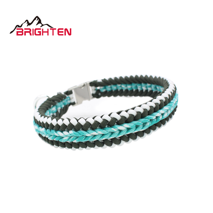 7-прядь paracord Продвижение Пользовательские печати ошейник с пряжкой с логотипом
