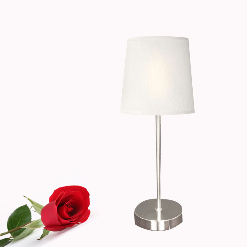 Wholesale Mini Drum Fabric Lampshade Hotel Bedside Vintage Table Lamp