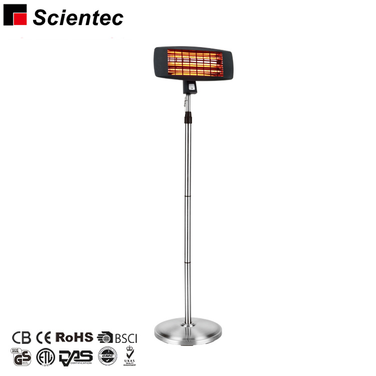 Scientec гостиная спальня сад ванной комнаты из нержавеющей стали стенд полюс кварцевый обогреватель
