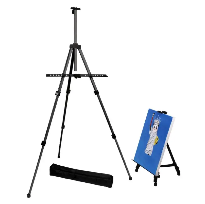 Lightweight folding easel,Transon metal drawing painting easel stand.160cm metal easel